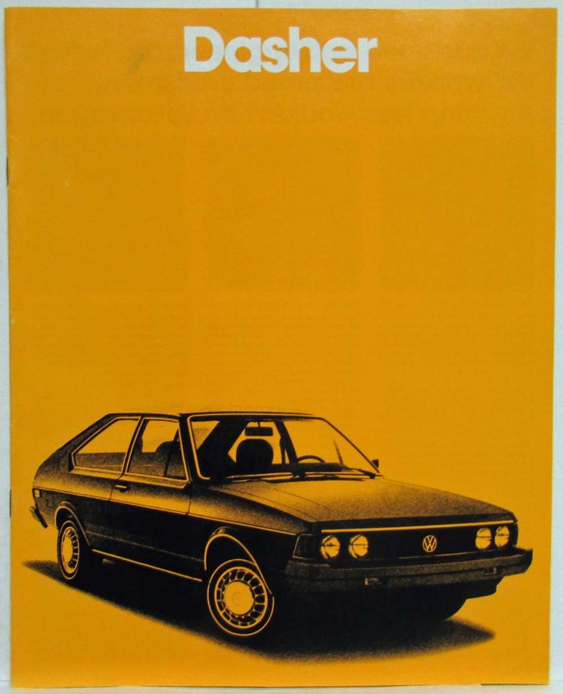 1980 Volkswagen VW Dasher Sales Brochure