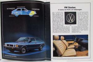 1980 Volkswagen VW Dasher Sales Brochure