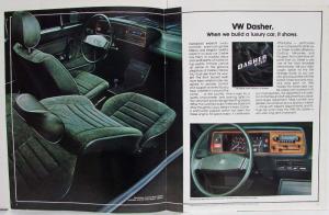 1980 Volkswagen VW Dasher Sales Brochure