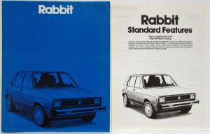 1980 Volkswagen VW Rabbit Sales Brochure