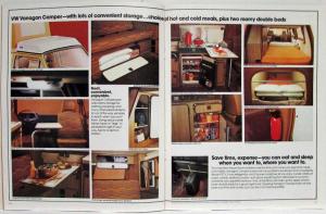 1980 Volkswagen VW Vanagon and Camper Sales Brochure