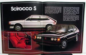 1980 Volkswagen VW Scirocco Sales Brochure