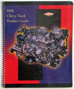 1996 Chevrolet Dealer Truck Product Guide Reference Data Book