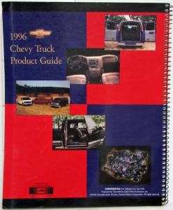 1996 Chevrolet Dealer Truck Product Guide Reference Data Book