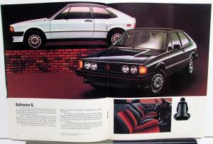 1981 Volkswagen VW Scirocco Sales Brochure