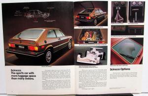 1981 Volkswagen VW Scirocco Sales Brochure