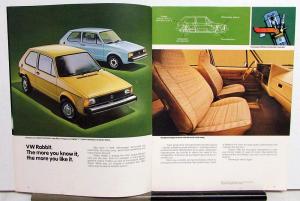 1981 Volkswagen VW Rabbit and Convertible Sales Brochure