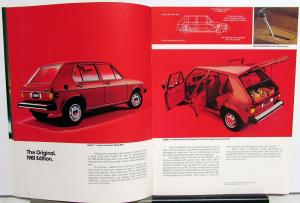 1981 Volkswagen VW Rabbit and Convertible Sales Brochure