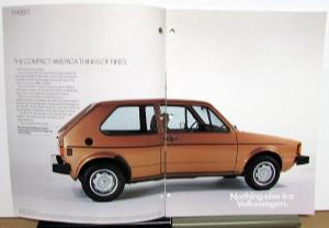 1982 Volkswagen VW Rabbit Sales Brochure