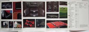 1982 Volkswagen VW Scirocco Accessories Sales Folder Brochure