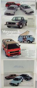1982 Volkswagen Nothing Else is a VW Full Line Sales Folder