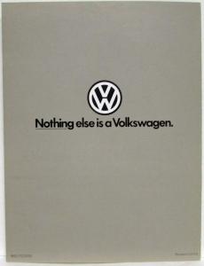 1982 Volkswagen Value Compare VW Rabbit to Competition Sales Folder