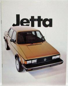 1982 Volkswagen VW Jetta Sales Brochure