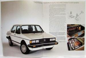 1982 Volkswagen VW Jetta Sales Brochure