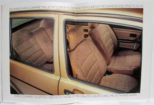 1982 Volkswagen VW Jetta Sales Brochure