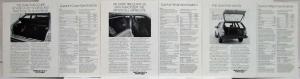 1982 Volkswagen VW Quantum Spec Sheets Set of 3 - Coupe Sedan Wagon