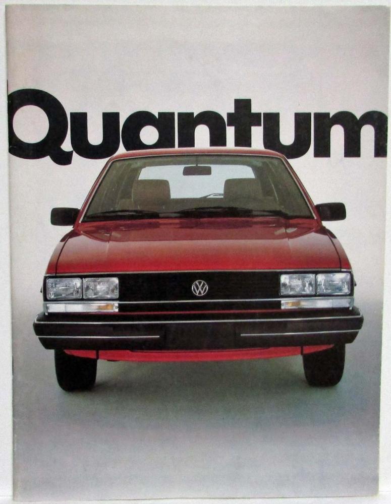 1982 Volkswagen VW Quantum Sales Brochure