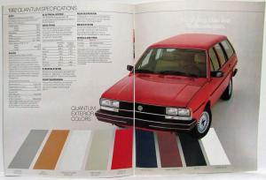 1982 Volkswagen VW Quantum Sales Brochure