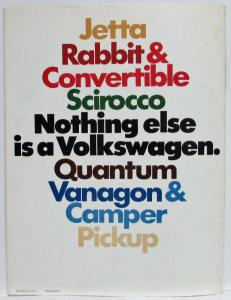 1982 Volkswagen VW Quantum Sales Brochure