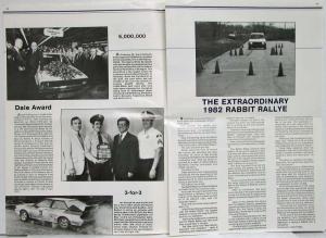 1982 Volkswagen of America Employee Newsletter - May-June Issue - Unser Andretti