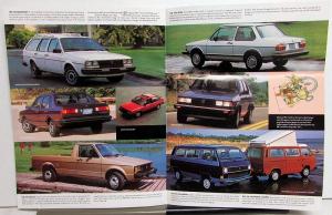 1983 Volkswagen VW Full Line Sales Folder Mailer GTI Scirocco Rabbit