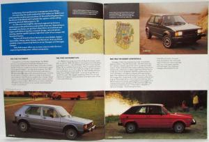 1983 Volkswagen VW Full Line Sales Brochure Rabbit Scirocco Pickup Jetta Vanagon