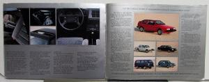 1984 Volkswagen VW Scirocco Sales Brochure
