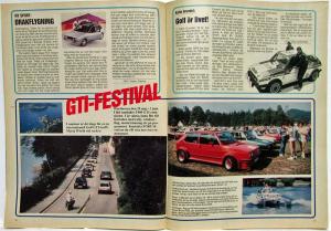 1984 Forum Magazine for Audi and Volkswagen VW People - Swedish Text