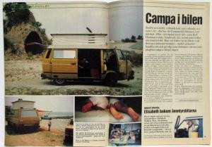 1984 Forum Magazine for Audi and Volkswagen VW People - Swedish Text
