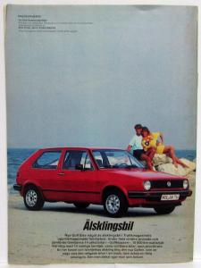 1984 Forum Magazine for Audi and Volkswagen VW People - Swedish Text