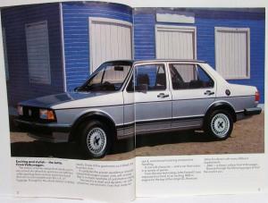 1984 Volkswagen VW Jetta Sales Brochure - UK Market