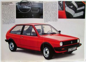 1984 Volkswagen VW Polo Coupe Sales Brochure - German Text