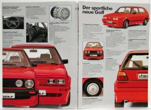 1984 Volkswagen VW Golf Accessories Folder - German Text
