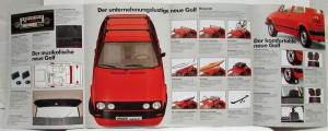 1984 Volkswagen VW Golf Accessories Folder - German Text