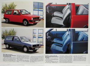 1985 Volkswagen VW Polo Coupe & Derby Sales Brochure - German Text