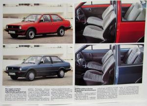 1985 Volkswagen VW Polo Coupe & Derby Sales Brochure - German Text