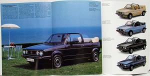 1984-1985 Volkswagen VW Golf Cabriolet Sales Folder - German Text