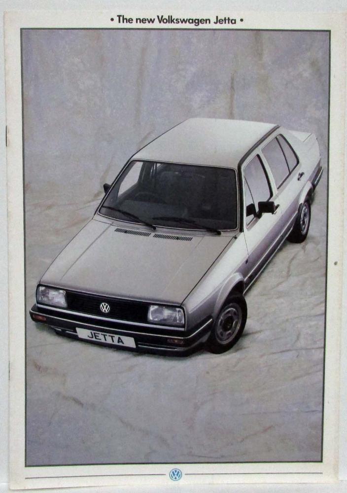 1985 Volkswagen VW Jetta Sales Brochure - UK Market