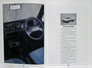 1985 Volkswagen VW Jetta Sales Brochure - UK Market