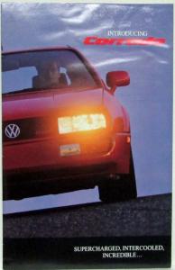 1990 Volkswagen VW Corrado Sales Folder/Poster