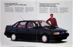 1991 Volkswagen VW Passat Sales Brochure