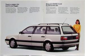 1991 Volkswagen VW Passat Sales Brochure