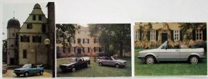 1988-1992 VW Karmann Cabriolet 3 Postcard Pack