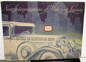 1930 Cadillac 353 Coupe Sedan & More Prestige Sales Brochure Original