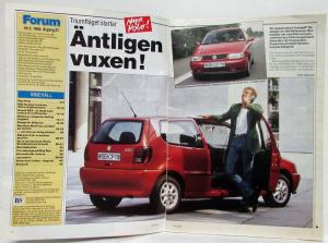 1994 Forum Magazine for Audi and Volkswagen VW People No 3 Vol 47 - Swedish Text