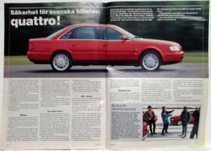 1994 Forum Magazine for Audi and Volkswagen VW People No 3 Vol 47 - Swedish Text