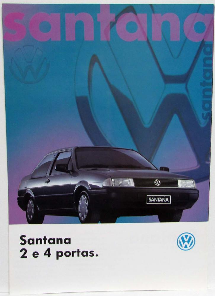 1995 Volkswagen VW Santana 2 and 4 Door Sales Brochure - Portuguese Text