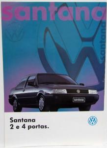 1995 Volkswagen VW Santana 2 and 4 Door Sales Brochure - Portuguese Text