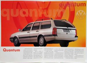 1995 Volkswagen VW Quantum CLi GLi GLSi Sales Brochure & Specs - Portuguese Text