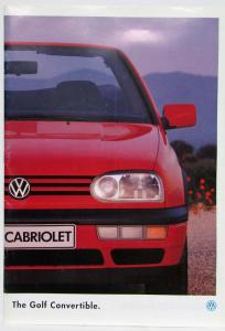 1995 Volkswagen VW Golf Convertible Cabriolet Sales Brochure